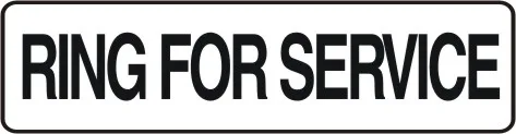 G 768 — GENERAL - RING FOR SERVICE